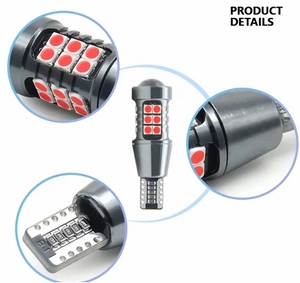 3030 27SMD Led T15 W16WLed逆電球Ledバックアップパーキングライトカーランプ電球T15Led - Product Image 2