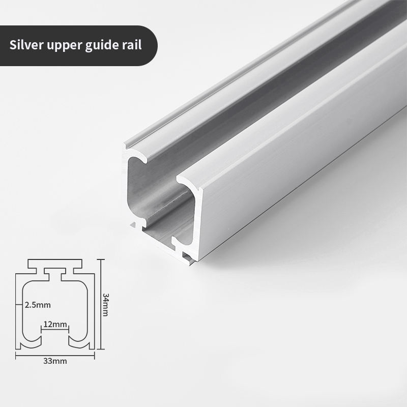 Rail supérieur argenté 1 mètre prix