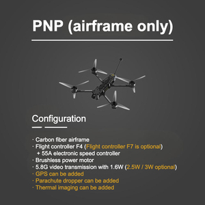 ชุดโดรน FPV 7 10 13นิ้วระยะไกล20กม. กล้องมองภาพกลางคืน1.2G 2.5W vtx RTF ESC ความเร็วสูงโดรน UAV - Product Image 3