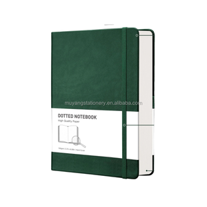 Odiari in pelle vegana con rilegata ecologica di lusso con copertina personalizzata portapenne con taccuini punteggiati aggiungi il tuo taccuino - Product Image 1