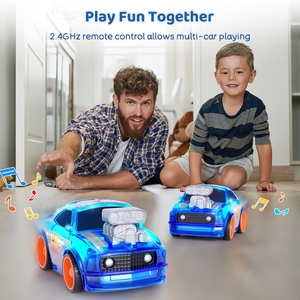 2.4GHz MINI <strong>RC</strong> Toy Radio <strong>Control</strong> Vehicle <strong>with</strong> LED Lights &amp; Music Sound Toddlers Kids Flashing Lights Remote <strong>Control</strong> Race <strong>Car</strong> - Product Image 5