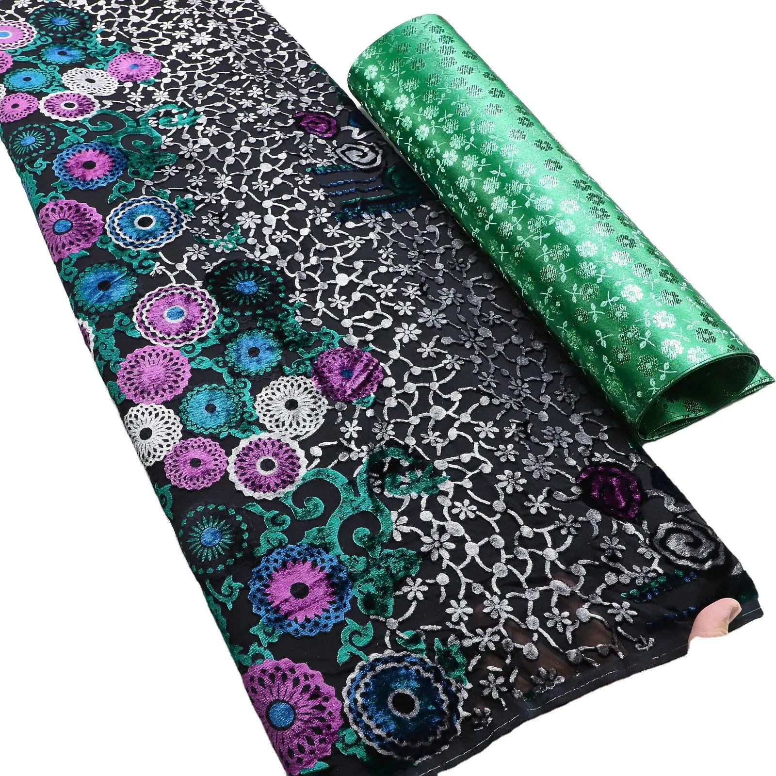 Роскошная шелковая вискозная бархатная ткань с Африканским принтом 140 см для ткани с цветочным принтом