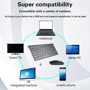 Teclado y ratón inalámbricos, conjunto de teclado y ratón inalámbrico, ultrafino y portátil, 2,4 ghz, para PC, tableta y Notebook - Product Image 4
