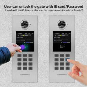 Anjielo Tuya Smart IP-<span class=keywords><strong>Video</strong></span>-Gegensprechanlage mit integrierter Zugangs kontrolle für Tastatur karten und Nachtsicht für Gebäude mit mehreren Einheiten