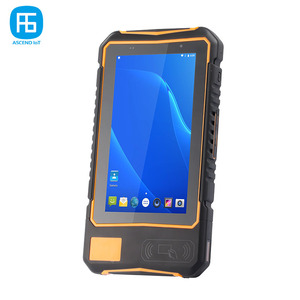 Dual Band LF/<strong>HF</strong>/UHF RFID <strong>Reader</strong> Android Tablet NFC Card <strong>Reader</strong>/Writer with 7 Inches Touch Screen Wireless Microchip Scanner