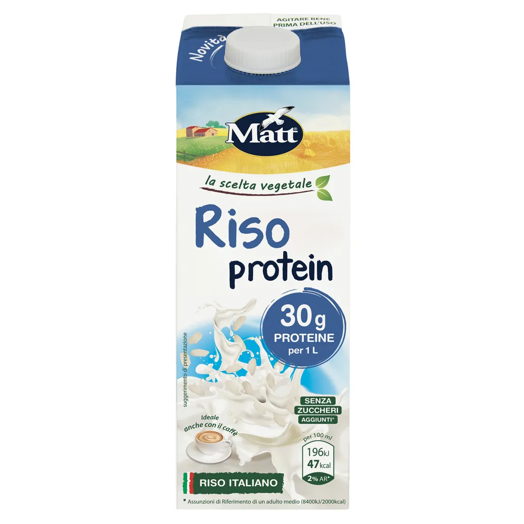 Hete Verkopende Mattaliaanse Rijst Melk Lactosevrije Plantaardige Veganistische Eiwitdrank Voor Export