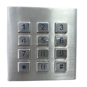 Teclado numérico industrial de metal para control de acceso para terminales de cajeros automáticos y máquinas expendedoras - Product Image 1