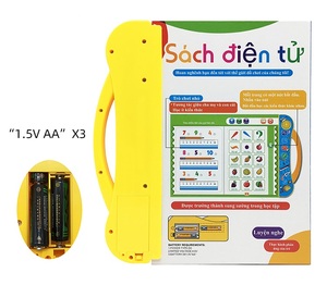 Vietnamita inglese bilingue bambini elettrico punto di lettura macchina di apprendimento macchina suono e-book per bambini