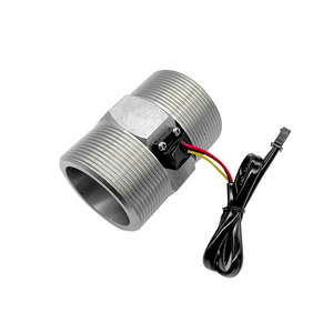 Sensor de flujo de agua de acero inoxidable, salida de sensores de flujo de pulso de 3 cables para equipos de tratamiento de agua, Sensor de flujo de agua