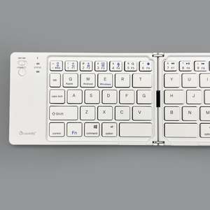 Venta caliente BT Teclado de oficina plegable inalámbrico Delgado Mini Diseño plegable de dos pliegues portátil Tipo C Puerto de carga 2017 Nuevo - Product Image 2