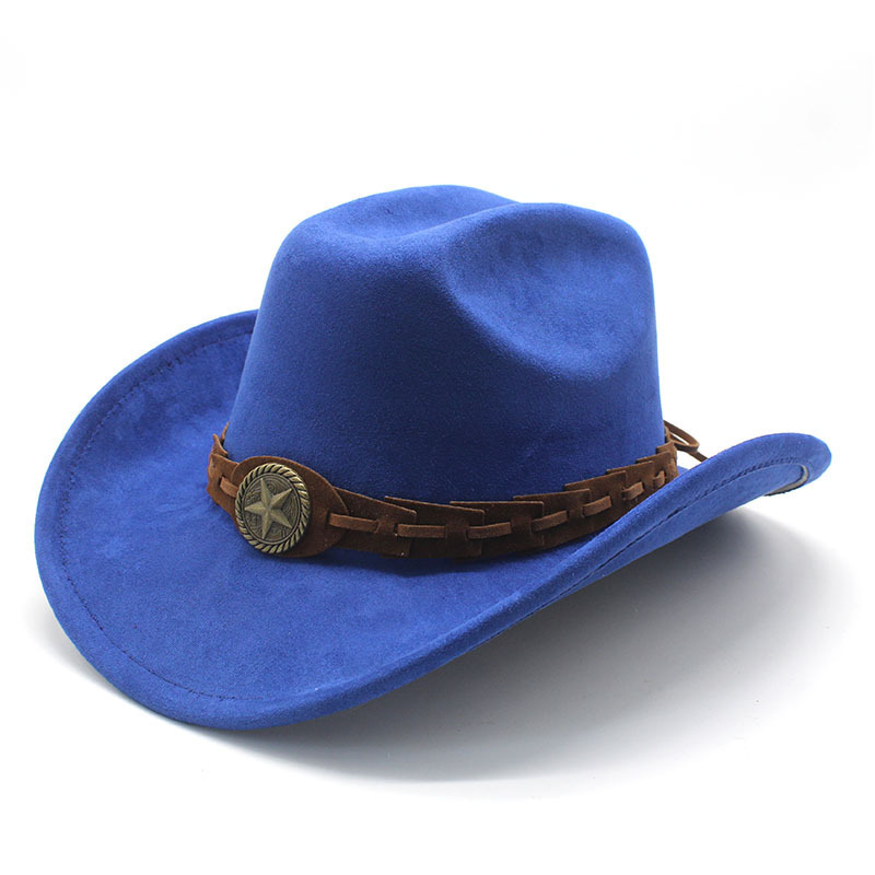Royal blue suede