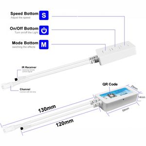 Dc5-24V SP601E LED-Controller Dual-Ausgang Smart Music 3Pin 4Pin 5050 Rgb Individuell adressierbarer Strip-Controller