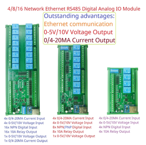 4/8CH Digital <strong>Analog</strong> <strong>Ethernet</strong> Remote I/O <strong>Modules</strong> Modbus RTU TCP/IP MQTT Network Controller 4-20MA 0-10V DAC Output Board - Product Image 3