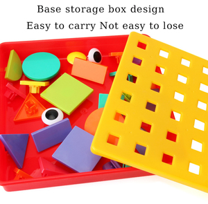 AiJHマッチングゲームの色感覚パズル学習玩具観察論理スキルを向上3D幾何学的ジグソーパズル教育玩具 - Product Image 5