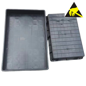 Autentico contenitore conduttivo antistatico scatola di cartone componente vassoio Esd scatole Ecp vassoi di plastica - Product Image 6