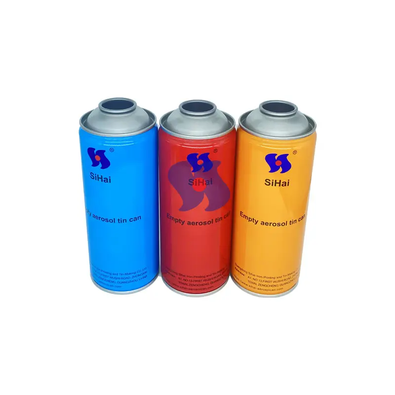 スプレー缶65x 158mm CMYK印刷塗料詰め替え可能シェービングフォームエアゾール空エアゾール缶