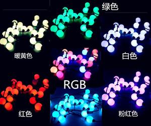 3 metros color RGB dmx 3d bola led cuerdas digital direccionable al aire libre led globo led luces de cadena de diámetro 50mm - Product Image 6