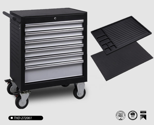 ชุดลิ้นชักลิ้นชักเก็บเครื่องมือแบบกลิ้งล็อคกระบอกสำหรับโรงรถ - Product Image 5