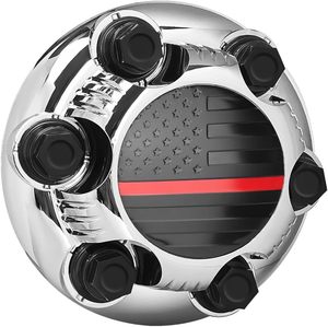 नए सार्वभौमिक फ्लोटिंग व्हील हब कवर के लिए चेवरलेट क्रूज़ मैलिबू कैप्टीवा-मिश्र धातु स्टील क्रोम ब्लैक - Product Image 1