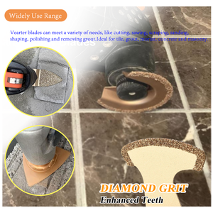 6 adet evrensel karbür salınan çok araç testere bıçakları, karışık çok amaçlı testere bıçakları için kiremit harcı harç beton duvar - Product Image 5