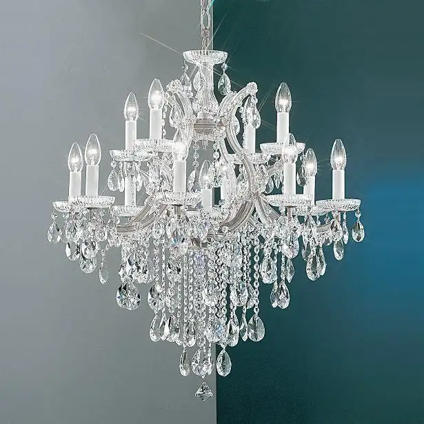 Фабричная современная свадебная люстра maria theresa, роскошные серебряные светильники для дома, спальни, гостиной
