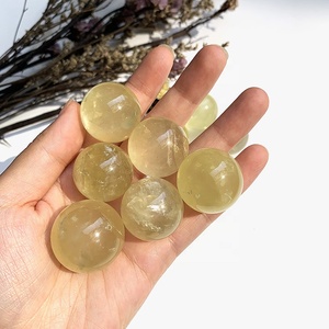 2.5-3 CM fabrika fiyat toplu kristaller şifa taşları küçük top küre sitrin Mini küre - Product Image 5