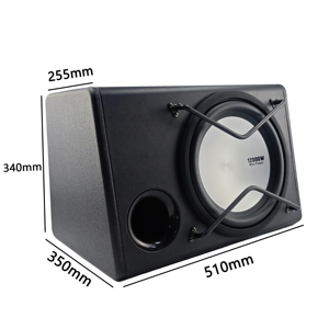 באיכות גבוהה 12 אינץ סאב פעיל מכונית עם 200w rms כוח סאב envהסגר dc 12v מערכת סאונד אוטומטי