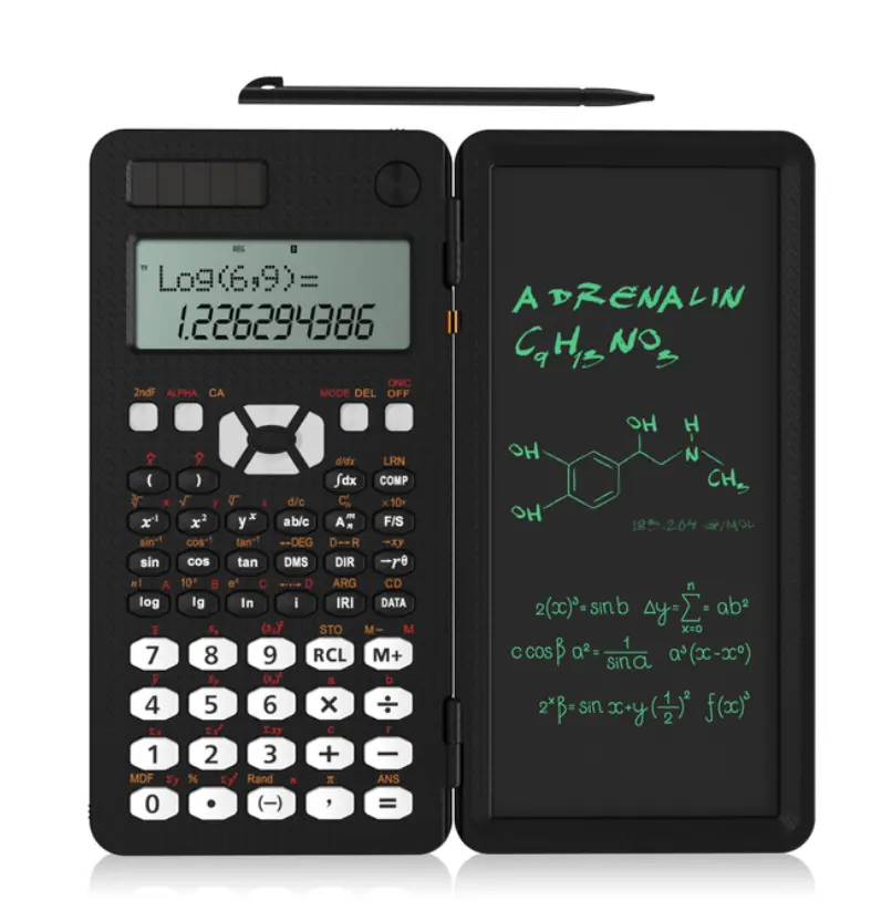 Calculadora Científica Com Escrita Tablet 991MS 349 Funções Engenharia Calculadora Financeira Para Estudantes De Escola Escritório Solar