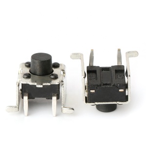 6*6右角触覚スイッチ6x6タクトスイッチ押しボタンスイッチ取り付けブラケット付き