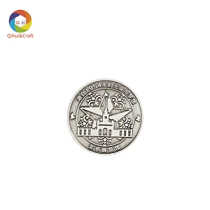 Fabrik Großhandel benutzer definierte 3D modernen Stil Metall Gedenkmünzen Herausforderung antike Münzen