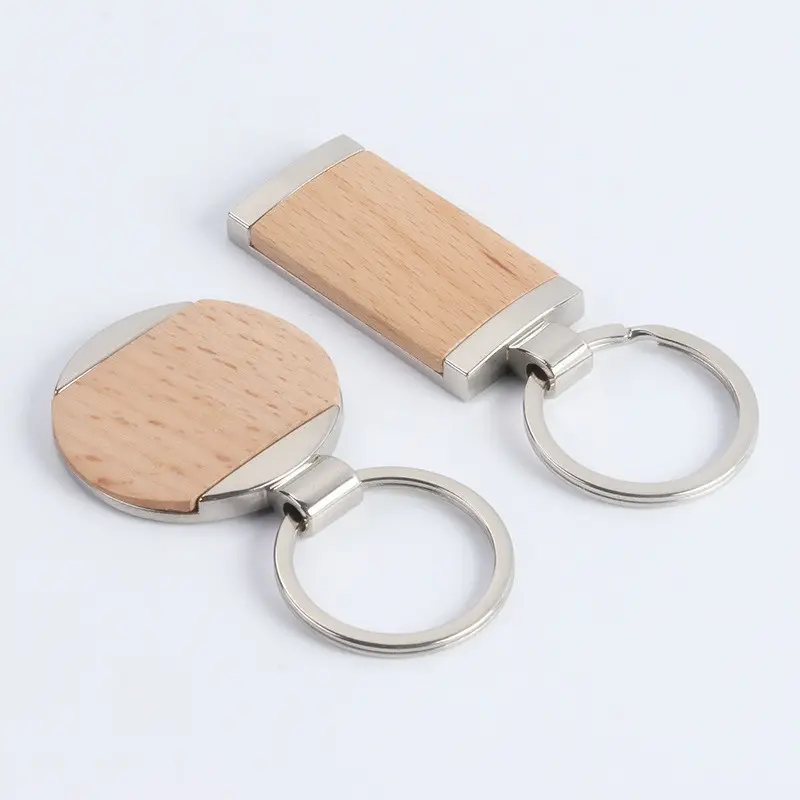 Logo laser en bois personnalisé gravure porte-clés en bois, porte-clés en bois, porte-clés en bois