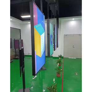 高亮度55-65英寸室内单面数字窗口液晶显示屏悬挂天花板广告耐用