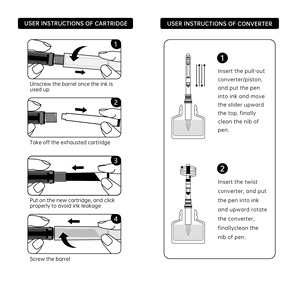 열 지울 수있는 맞춤형 클래식 부드러운 쓰기 플라스틱 만년필 비즈니스 스쿨 및 학생 사용 스테인레스 스틸 펜촉 EF0.38mm - Product Image 4