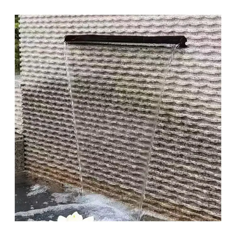 Edelstahl-Wasser-Eigenschaften für Hinterhof Outdoor-Gartendekoration Schwimmbad Wasserfall-Kaskadenblätter