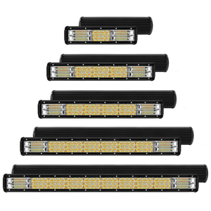 Hot Selling <strong>5</strong> Kinds of Light Mode Mitsuki 180W Three-row Two-color Car <strong>Led</strong> Long Strip Light Off-road Truck Modified <strong>LED</strong> - Product Image 1
