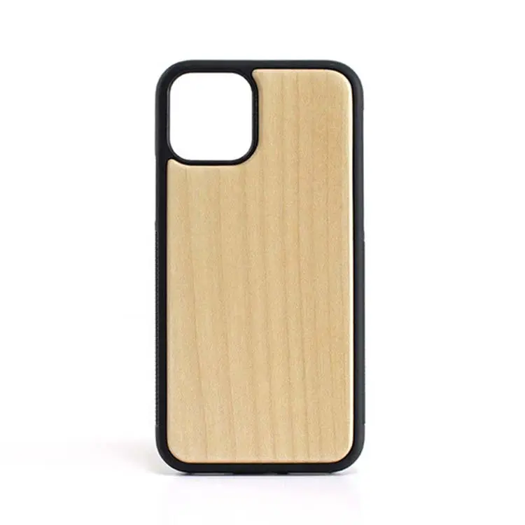 Funda de teléfono inteligente de madera auténtica para Iphone 11 Pro Max de lujo con TPU, funda móvil de resina de madera auténtica para Iphone 12 Pro Max