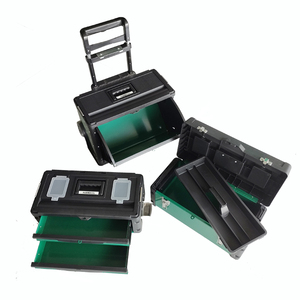 专业手推车工具箱硬塑料可堆叠可移动抽屉工具车橱柜带轮子工具箱 - Product Image 3