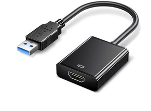 Smart <strong>USB</strong> 3.0 to <strong>HDMI</strong> Female-Male Converter HD Cable Black 0.2M 1080P <strong>USB</strong> to <strong>HDMI</strong> <strong>Adapter</strong> Cable for Computer Projector - Product Image 2