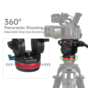KINFUTO Portable Video Camera Accessories New Developed Aluminum Alloy NBall Head DV-75 - Product Image 4