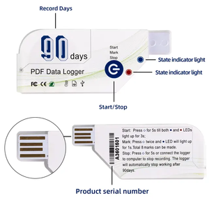 90 Days <strong>Temperature</strong> Recorder <strong>Single</strong> <strong>Use</strong> <strong>USB</strong> <strong>Temperature</strong> <strong>Data</strong> <strong>Logger</strong> with PDF Report - Product Image 3