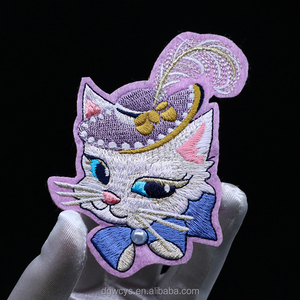 定制品牌图案3D刺绣补丁设计朋克铁背面刺绣补丁服装 - Product Image 5