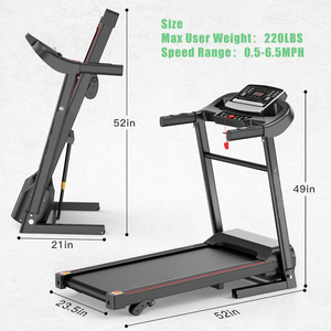 SHULIプロフェッショナルホームジムトレッドミルサイレントランニングマシンスペース節約フィットネス機器ホームジム用 - Product Image 3
