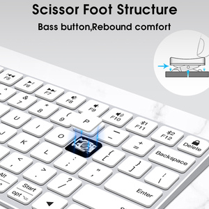 SAMA Custom Magic <strong>Keyboard</strong> Aluminum Alloy Metal Mini Portable Mac Notebook Laptop Multimedia <strong>Computer</strong> <strong>Wireless</strong> <strong>Keyboards</strong> - Product Image 5