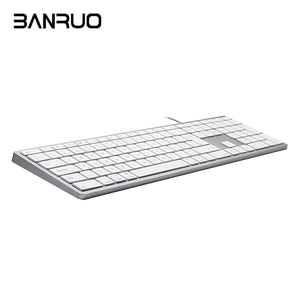 COUSO, gran oferta, teclado de ordenador de escritorio para PC, para teclas Mac105, teclado Delgado ultrafino, teclado de oficina con cable y teclas Multimedia - Product Image 3