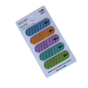 Bloc de notas autoadhesivo PET de 1,73x0,47 pulgadas al por mayor para planificador diario, lista de tareas pendientes de eventos de compras para estudiantes - Product Image 1