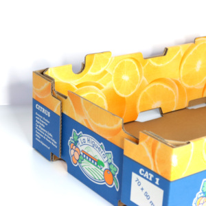 Özel güçlü karton 5 katmanlar Cheery elma meyve kutusu ambalaj oluklu meyve tepsisi - Product Image 2