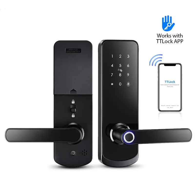 Bel Pintu Biometrik Penggunaan Spesial, Kunci Pintar Aplikasi Tuya Rumah Multifungsi