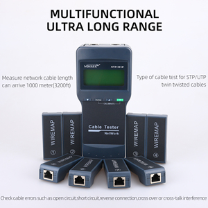 FTTH Cable Length Tester NF-8108M Network Cable Continuity Testing Cat5E/ 6E UTP STP CAT5 RJ45 With 8 Remote - Product Image 2