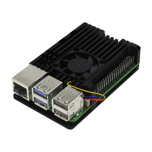 Raspberry Pi 5 Armor Case mit Lüfter Aluminium legierung Wärme ableitung Shell Schutzhülle für Raspberry Pi 5 Computer