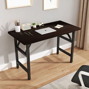 Características largas y convenientes de una mesa de comedor de entrenamiento plegable Escritorio de computadora de escritura simple con características sin instalación - Product Image 3